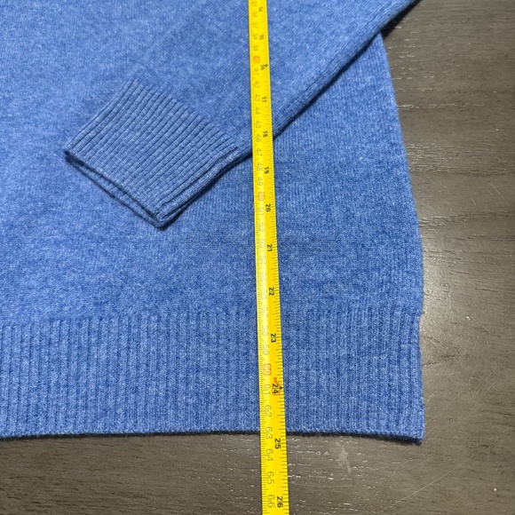 Liny Xin Women’s 100% Superfine Merino Wool Blue Sweater Size M - Picture 5 of 6